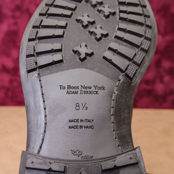 Adam Derrick To Boot New York Mens Largo Chelsea Brown Leather Boots sz 8.5 - Picture 6 of 8